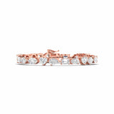 Ivana Jewels Bracelets Rose Gold / 14KT Diamond Bracelet with Various Cuts