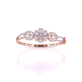 Ivana Jewels Bracelets Rose Gold / 14KT Elegant Diamond Bangle