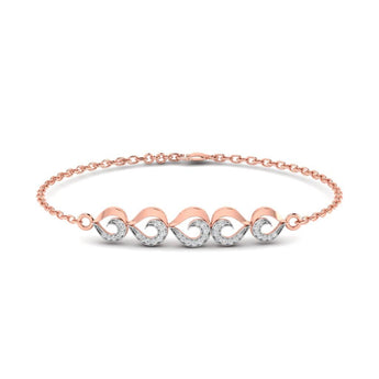 Ivana Jewels Bracelets Rose Gold / 14KT Symmetrical Curve Bracelet