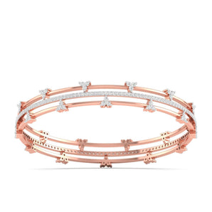 Ivana Jewels Bracelets Triple Row Diamond Bracelet