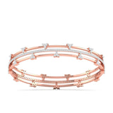 Ivana Jewels Bracelets Triple Row Diamond Bracelet