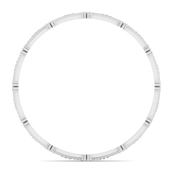 Ivana Jewels Bracelets Triple Row Diamond Bracelet