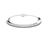 Ivana Jewels Bracelets White Gold / 14KT 0.44 Carat Diamond Gold Hexagon Bangle