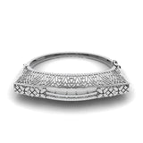 Ivana Jewels Bracelets White Gold / 14KT 3.00ct  Accent Diamond Bangle