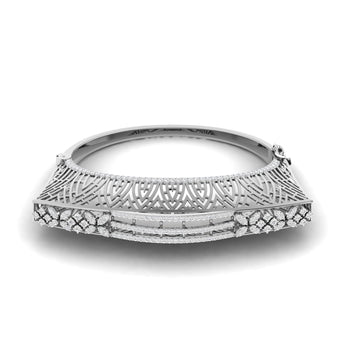 Ivana Jewels Bracelets White Gold / 14KT 3.00ct  Accent Diamond Bangle