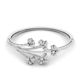 Ivana Jewels Bracelets White Gold / 14KT Cluster Diamond Bangle