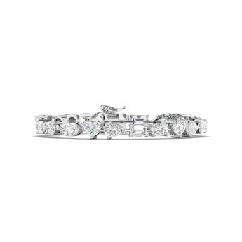 Ivana Jewels Bracelets White Gold / 14KT Diamond Bracelet with Various Cuts