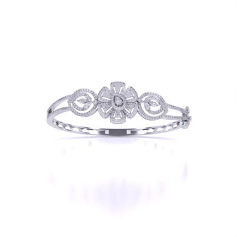 Ivana Jewels Bracelets White Gold / 14KT Elegant Diamond Bangle