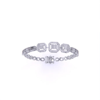 Ivana Jewels Bracelets White Gold / 14KT Fancy & Round Shape Diamonds Classy Bracelet