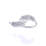 Ivana Jewels Bracelets White Gold / 14KT Fancy Shape Diamonds Leaf style Bangle