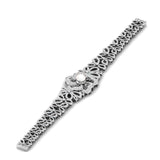 Ivana Jewels Bracelets White Gold / 14KT Floral Bracelet with Pearl Center