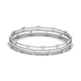 Ivana Jewels Bracelets White Gold / 14KT Triple Row Diamond Bracelet
