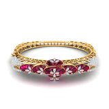 Ivana Jewels Bracelets Yellow Gold / 14KT 2.75ct Gem-Rich Diamond Bangle