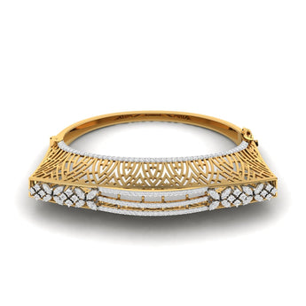 Ivana Jewels Bracelets Yellow Gold / 14KT 3.00ct  Accent Diamond Bangle