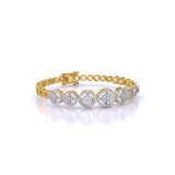 Ivana Jewels Bracelets Yellow Gold / 14KT 7-Stone Diamond Bracelet