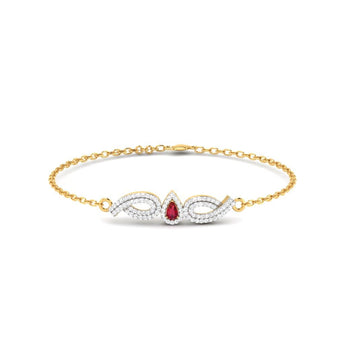Ivana Jewels Bracelets Yellow Gold / 14KT Dainty Diamond Gold Bracelet
