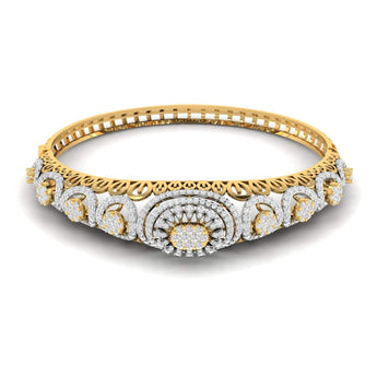 Ivana Jewels Bracelets Yellow Gold / 14KT Designer Gold Diamond Bangle