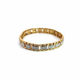 Ivana Jewels Bracelets Yellow Gold / 14KT Edgy Round Cut Diamonds Bracelet