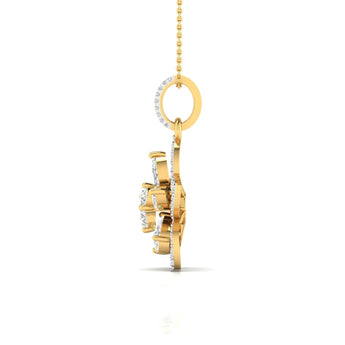 Ivana Jewels Charms & Pendant Fancy & Round Cut Diamonds Blossom of Brilliance Pendant