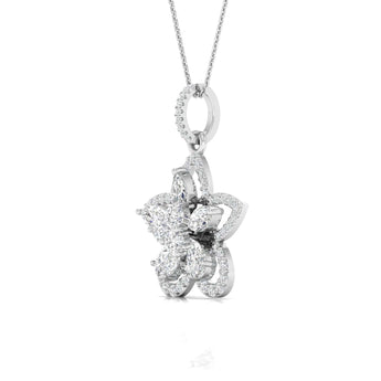 Ivana Jewels Charms & Pendant Fancy & Round Cut Diamonds Blossom of Brilliance Pendant