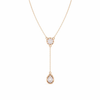 Ivana Jewels Charms & Pendant Moonstone Teardrop Y Pendant