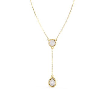 Ivana Jewels Charms & Pendant Moonstone Teardrop Y Pendant
