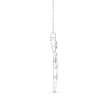 Ivana Jewels Charms & Pendant Peacock Feather Style Pendant