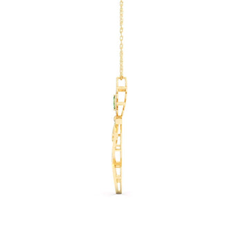 Ivana Jewels Charms & Pendant Peacock Feather Style Pendant