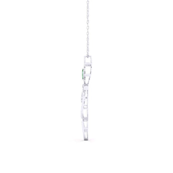 Ivana Jewels Charms & Pendant Peacock Feather Style Pendant