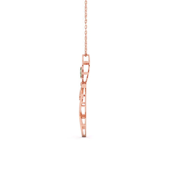 Ivana Jewels Charms & Pendant Peacock Feather Style Pendant