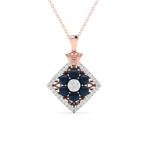 Ivana Jewels Charms & Pendant Rose Gold / 14KT 0.95 Carat Diamond & Nilaam Gold Locket