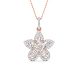 Ivana Jewels Charms & Pendant Rose Gold / 14KT Fancy & Round Cut Diamonds Blossom of Brilliance Pendant