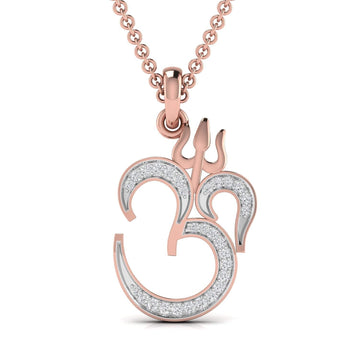 Ivana Jewels Charms & Pendant Rose Gold / 14KT Om Spiritual Pendant