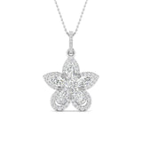 Ivana Jewels Charms & Pendant White Gold / 14KT Fancy & Round Cut Diamonds Blossom of Brilliance Pendant