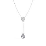 Ivana Jewels Charms & Pendant White Gold / 14KT Moonstone Teardrop Y Pendant