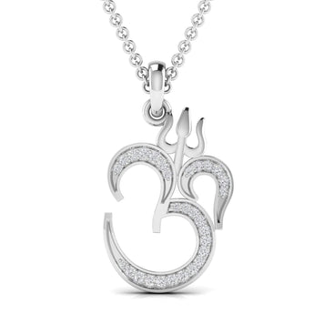 Ivana Jewels Charms & Pendant White Gold / 14KT Om Spiritual Pendant