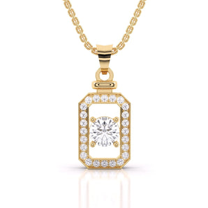 Ivana Jewels Charms & Pendant Yellow Gold / 14KT 1 Carat Solitaire Diamond Pendant Bourth