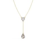 Ivana Jewels Charms & Pendant Yellow Gold / 14KT Moonstone Teardrop Y Pendant