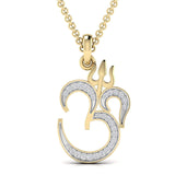 Ivana Jewels Charms & Pendant Yellow Gold / 14KT Om Spiritual Pendant