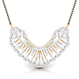 Ivana Jewels Charms & Pendant Yellow Gold / 14KT Pear & Round Diamond Sunburst Mangalsutra