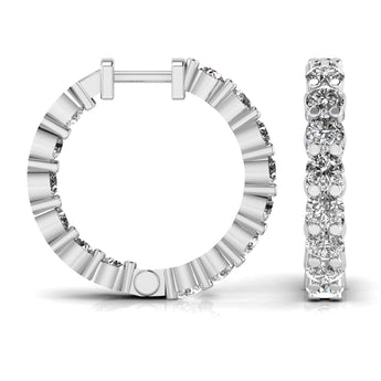 Ivana Jewels Earrings 1.6 Carat Round Cut Diamonds Stud Earring