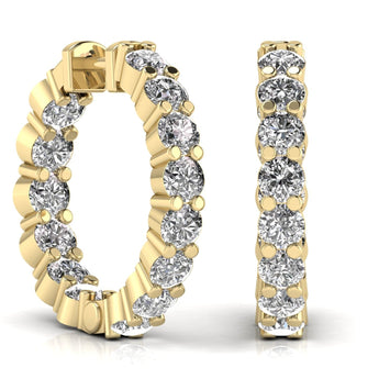 Ivana Jewels Earrings 1.6 Carat Round Cut Diamonds Stud Earring