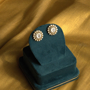 Ivana Jewels Earrings 14KT Polki Floral Fusion Earring