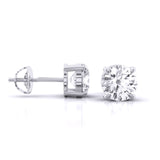 Ivana Jewels Earrings 2 Carat Each Classic Solitaire Studs