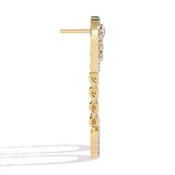 Ivana Jewels Earrings Classic Diamond  U-Hoop Earrings
