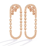 Ivana Jewels Earrings Classic Diamond  U-Hoop Earrings