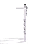 Ivana Jewels Earrings Classic Diamond  U-Hoop Earrings