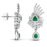 Ivana Jewels Earrings Coloured, Fancy Shape & Round Shape Diamonds Earring