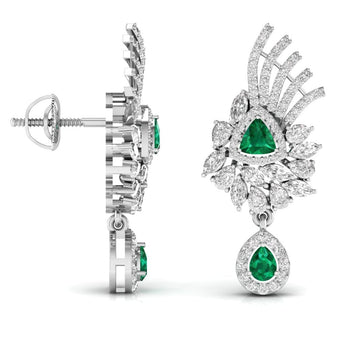 Ivana Jewels Earrings Coloured, Fancy Shape & Round Shape Diamonds Earring