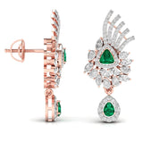 Ivana Jewels Earrings Coloured, Fancy Shape & Round Shape Diamonds Earring